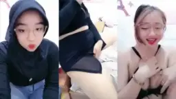 Hijab Hitam Live, Tubuh Mulus Siap Digoyang, Sange Lihat Lekukannya.