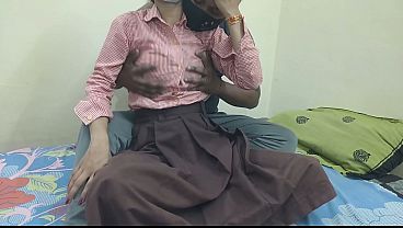 Cewek Kuliahan India Digebukin Pacar Di Kamar, Ngewe Hot Abis