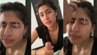 Cantik Desi Cewek Mulus Kena Muncratan Tebal Di Muka