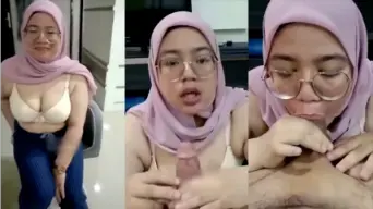 Cewe Hijab Ngewe Batang Om-om Sampe Viral