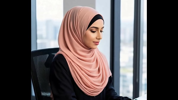 Gadis Arab Di Kantor, Rok Mini Naik, Bikin Pikiran Nggak Fokus.