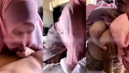 Hijab Pink Tobrut Nyepong, Bibir Merah Basah Kenceng Nyedot Sampe Lemes.