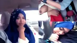 Jilbab Ketat Dicolok Kontol, Nenen Muncrat Kena Jilbab.