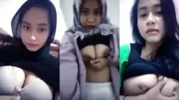 Viral Leni Jilbab Cantik, Dada Montok Bikin Ngiler